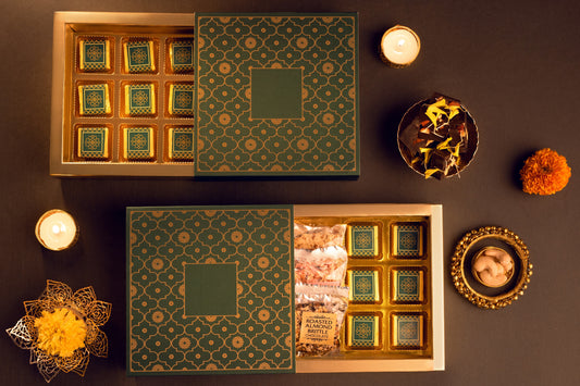 Elegant Green Chocolate Box