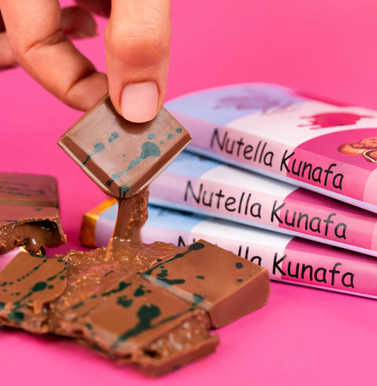 Nutella Kunafa Chocolate Bar